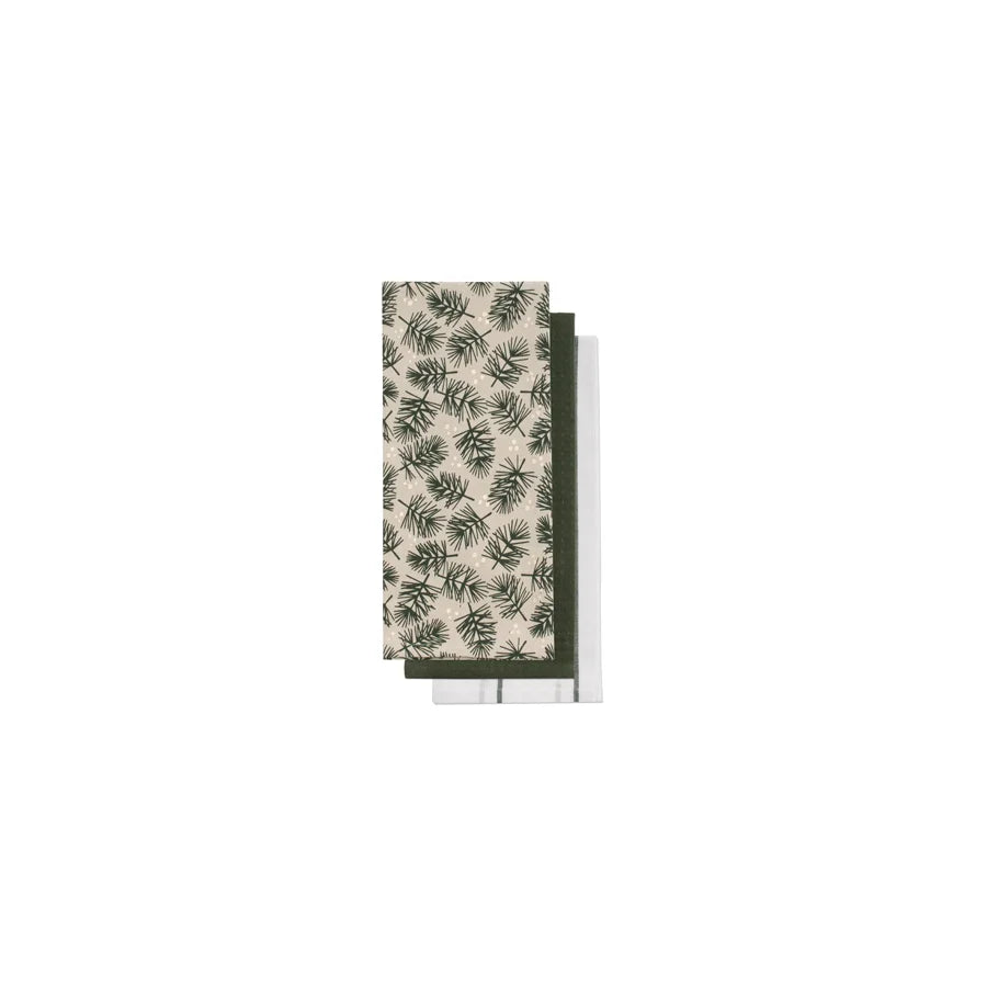 Firs Tea Towel Set of 3