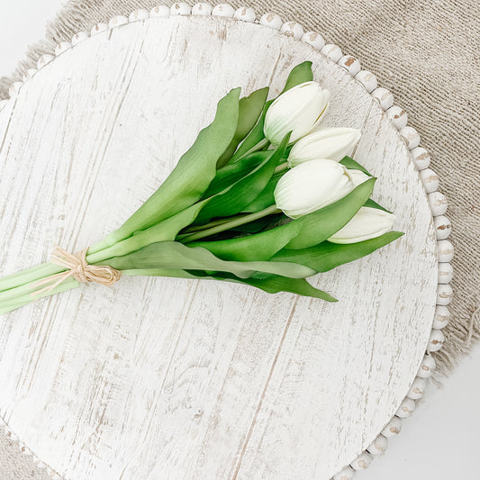Faux Tulips - White - The Scented Market