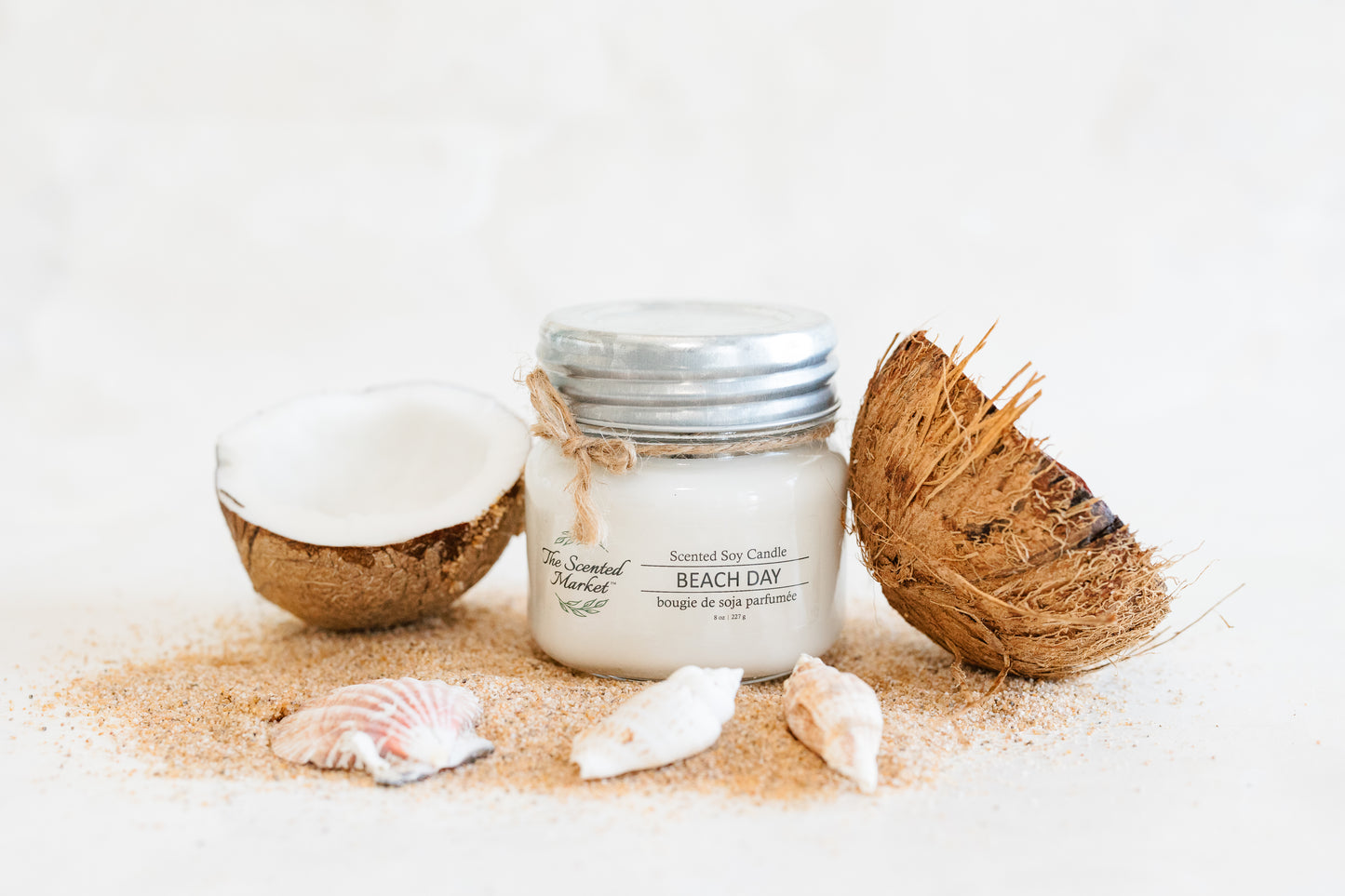 BEACH DAY Soy Wax Candle 8 oz - The Scented Market