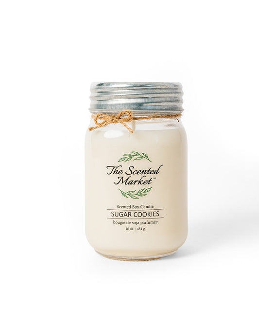 A picture of Sugar Cookies Scented Soy Candle 16 oz