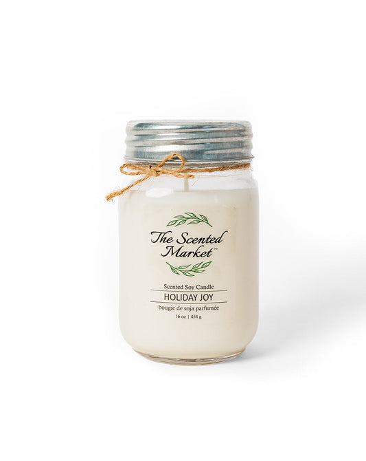 HOLIDAY JOY Soy Wax Candle 16 oz - The Scented Market