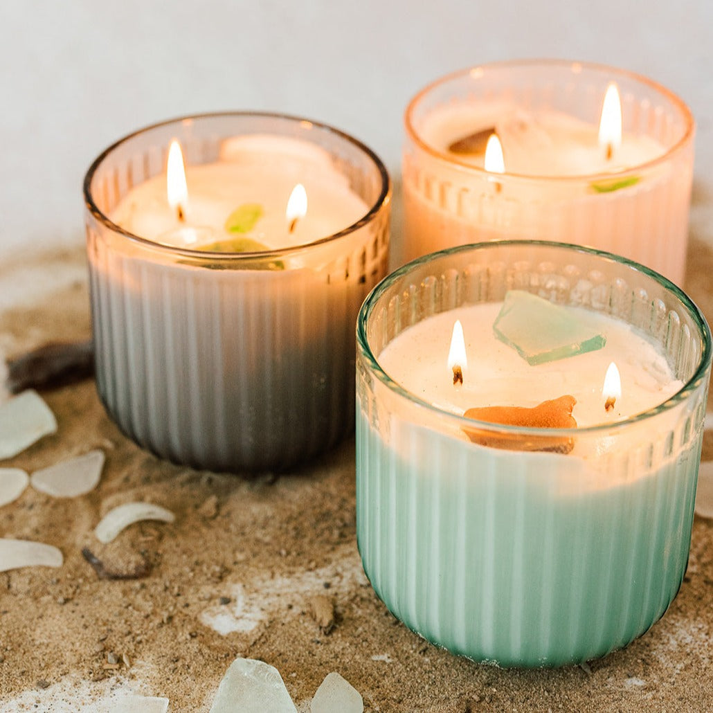 SAND DUNES Soy Wax Candle 32 oz - Beach Glass Collection