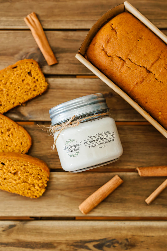 PUMPKIN SPICE CAKE Soy Wax Candle 8 oz
