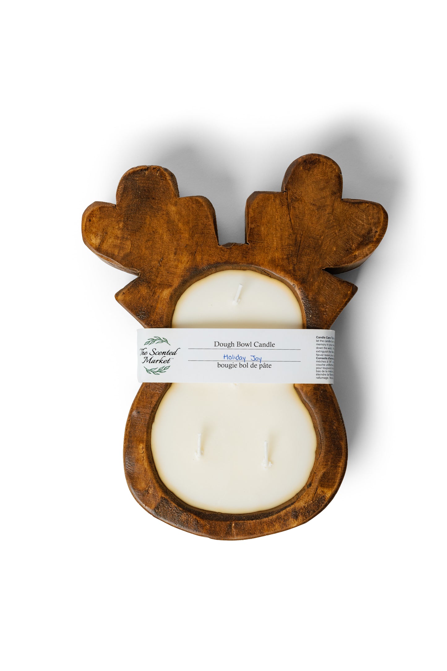 Reindeer Dough Bowl Candle – Holiday Joy Scent