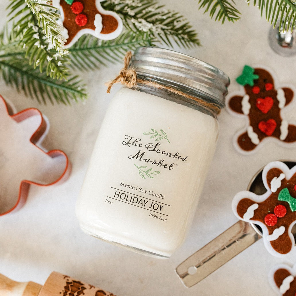 HOLIDAY JOY Soy Wax Candle 16 oz