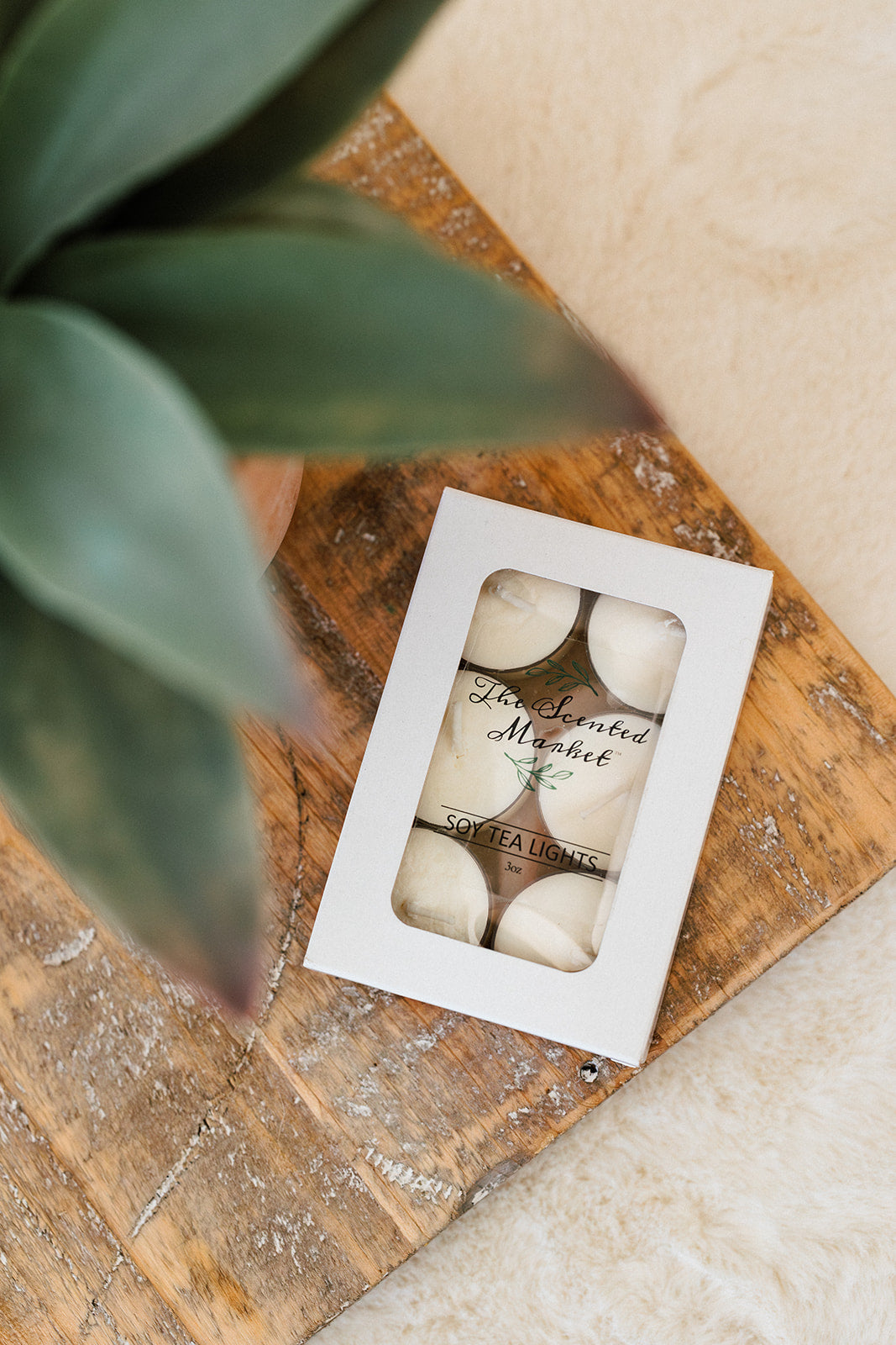 Au Natural / Scent-Free Tea Lights – Pure Soy Wax Candles - The Scented Market Candles