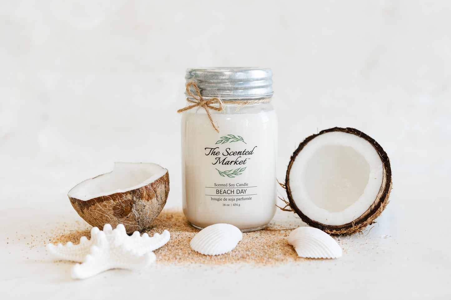 BEACH DAY Soy Wax Candle 16 oz - The Scented Market Candles
