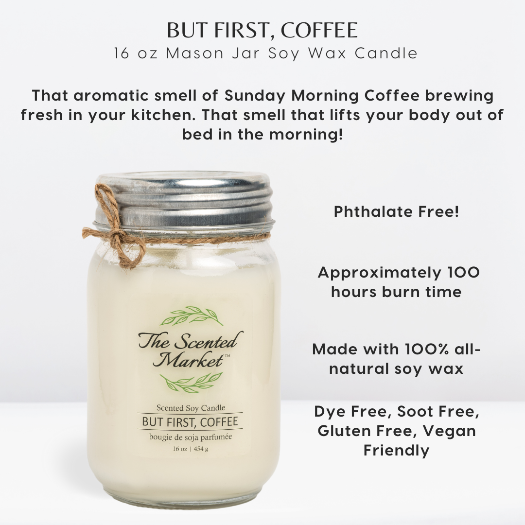 BUT FIRST, COFFEE Soy Wax Candle 16 oz