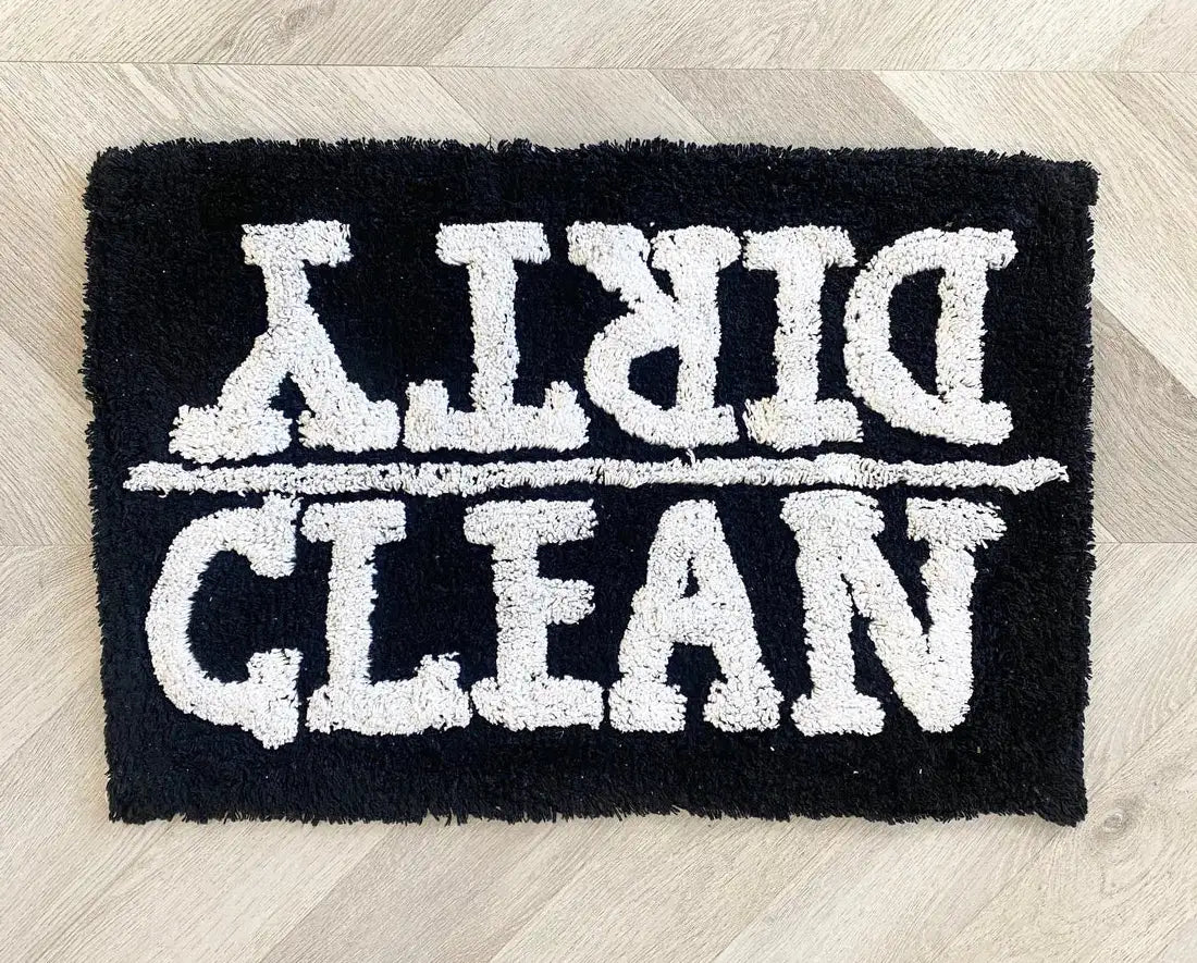 Bath Mat - CLEAN | DIRTY - The Scented Market Bath Mats & Rugs