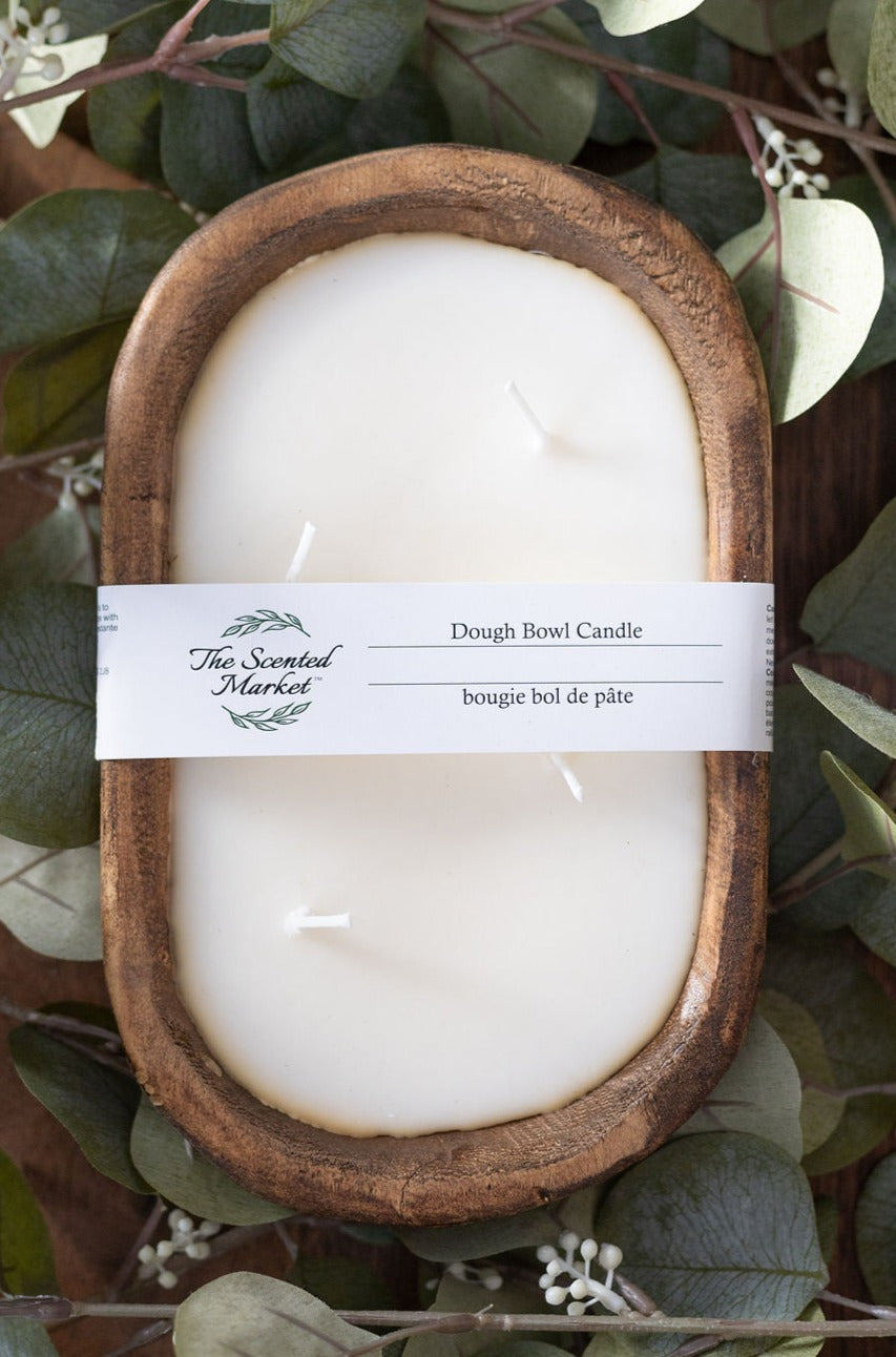 Brown Oval Dough Bowl - TIS' THE SEASON - The Scented Market Candles