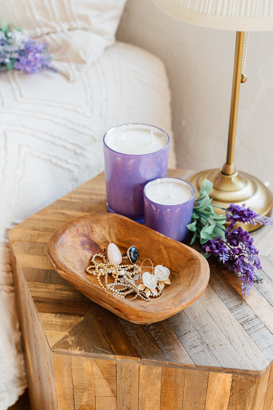 Brown Wood Small Decorative Dough Bowl - Decor - The Scented Market Decorative Bowls