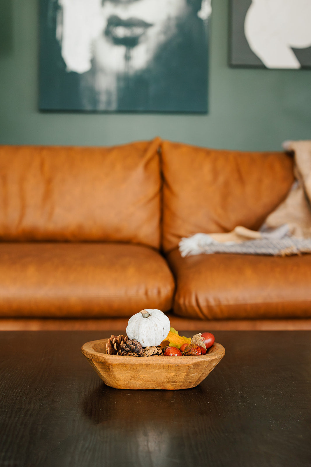 Brown Wood Small Decorative Dough Bowl - Decor - The Scented Market Decorative Bowls
