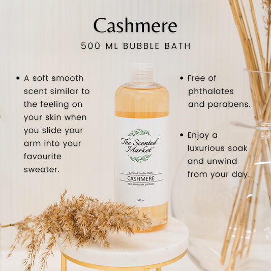 CASHMERE - Bubble Bath - The Scented Market  Bath Additives