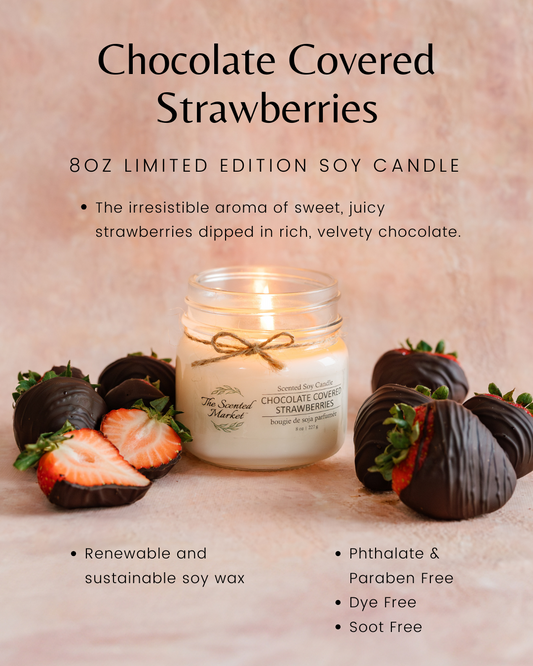 CHOCOLATE COVERED STRAWBERRIES - The Scented Market Candles