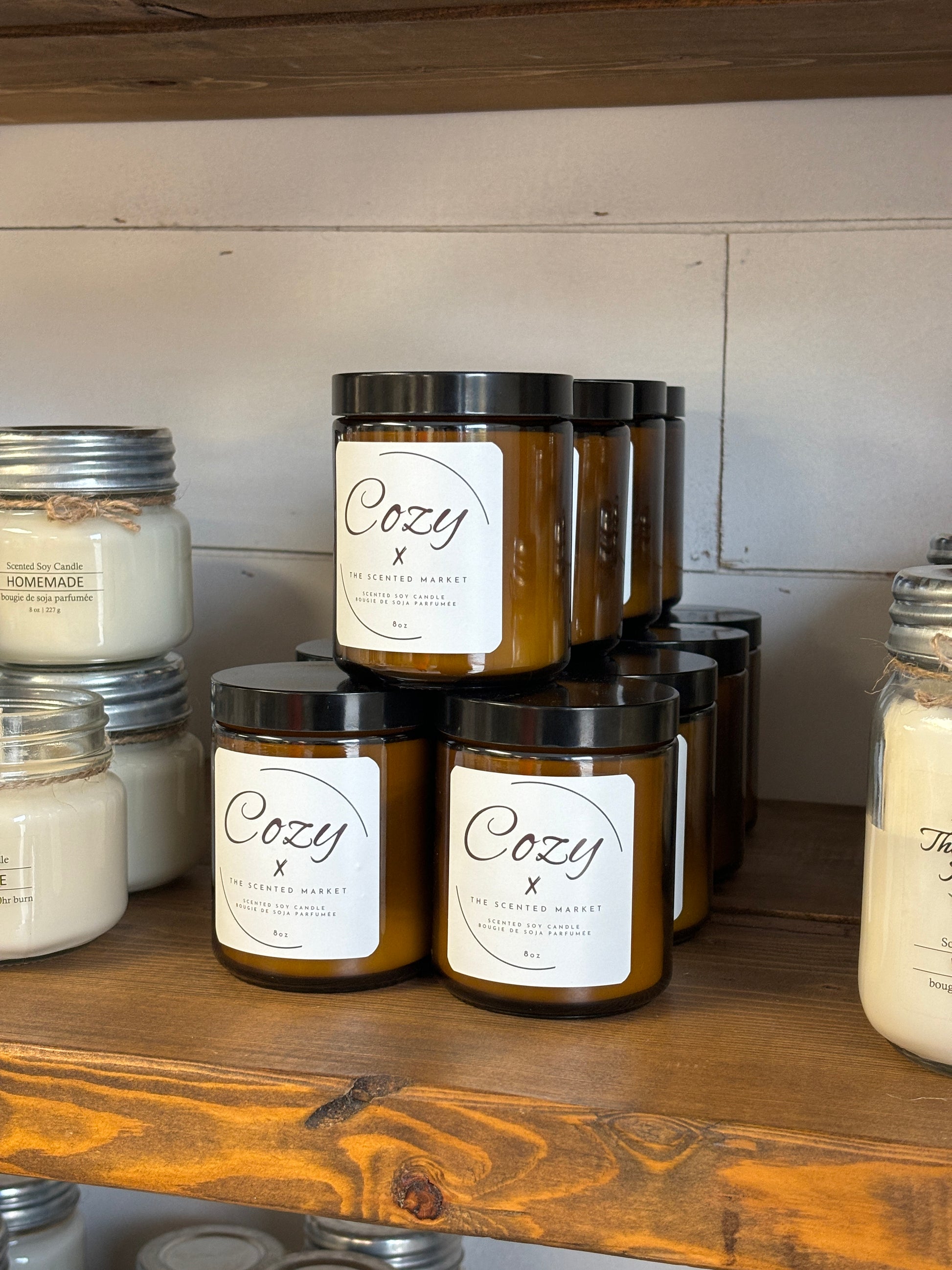 COZY Soy Wax Candle 8 oz - The Scented Market  Candles