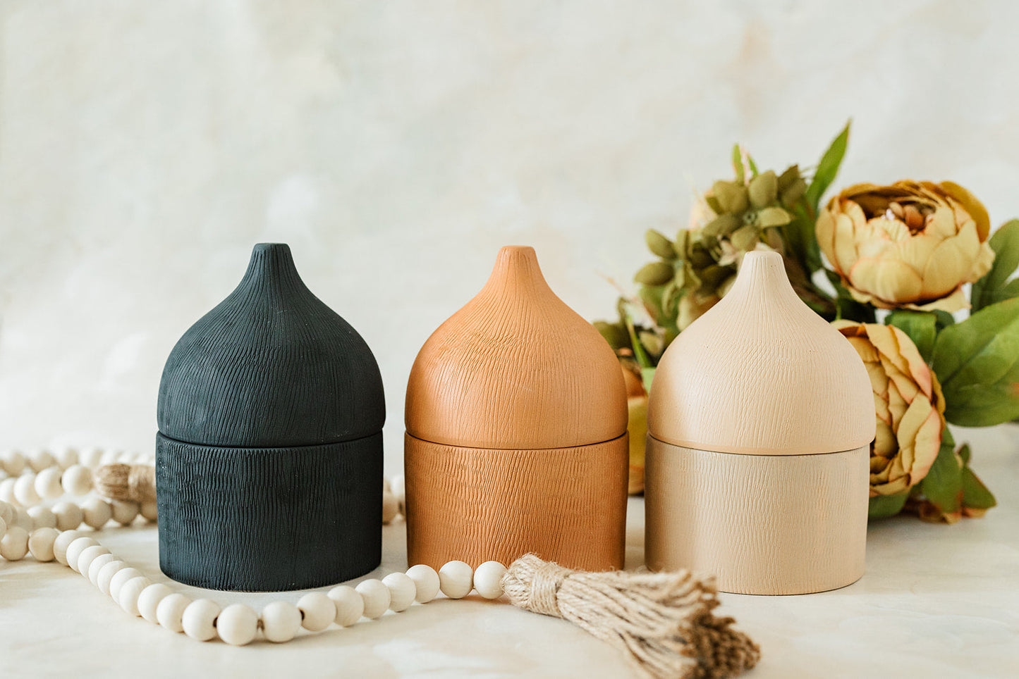 Clay Collection - BLACK Soy Wax Candle - The Scented Market Candles
