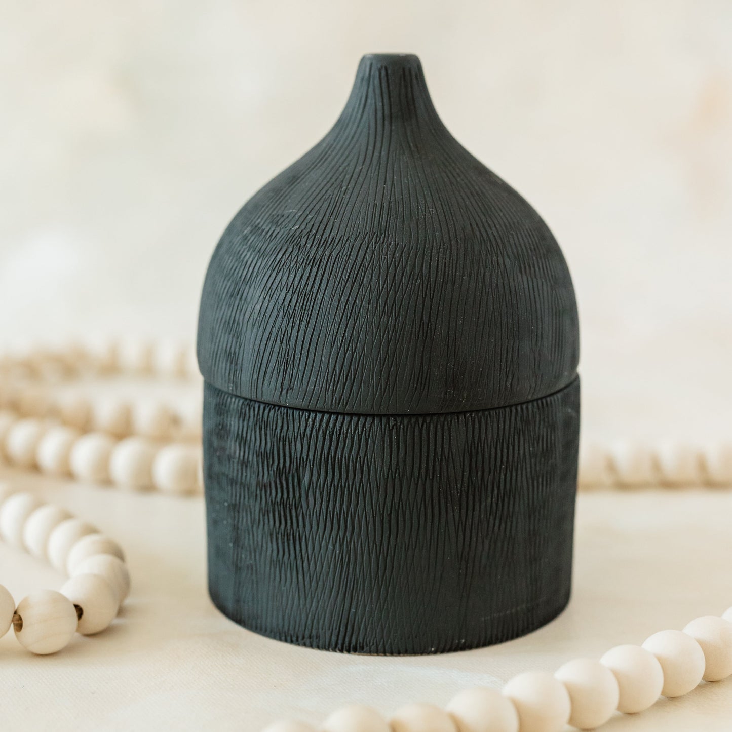 Clay Collection - BLACK Soy Wax Candle - The Scented Market Candles