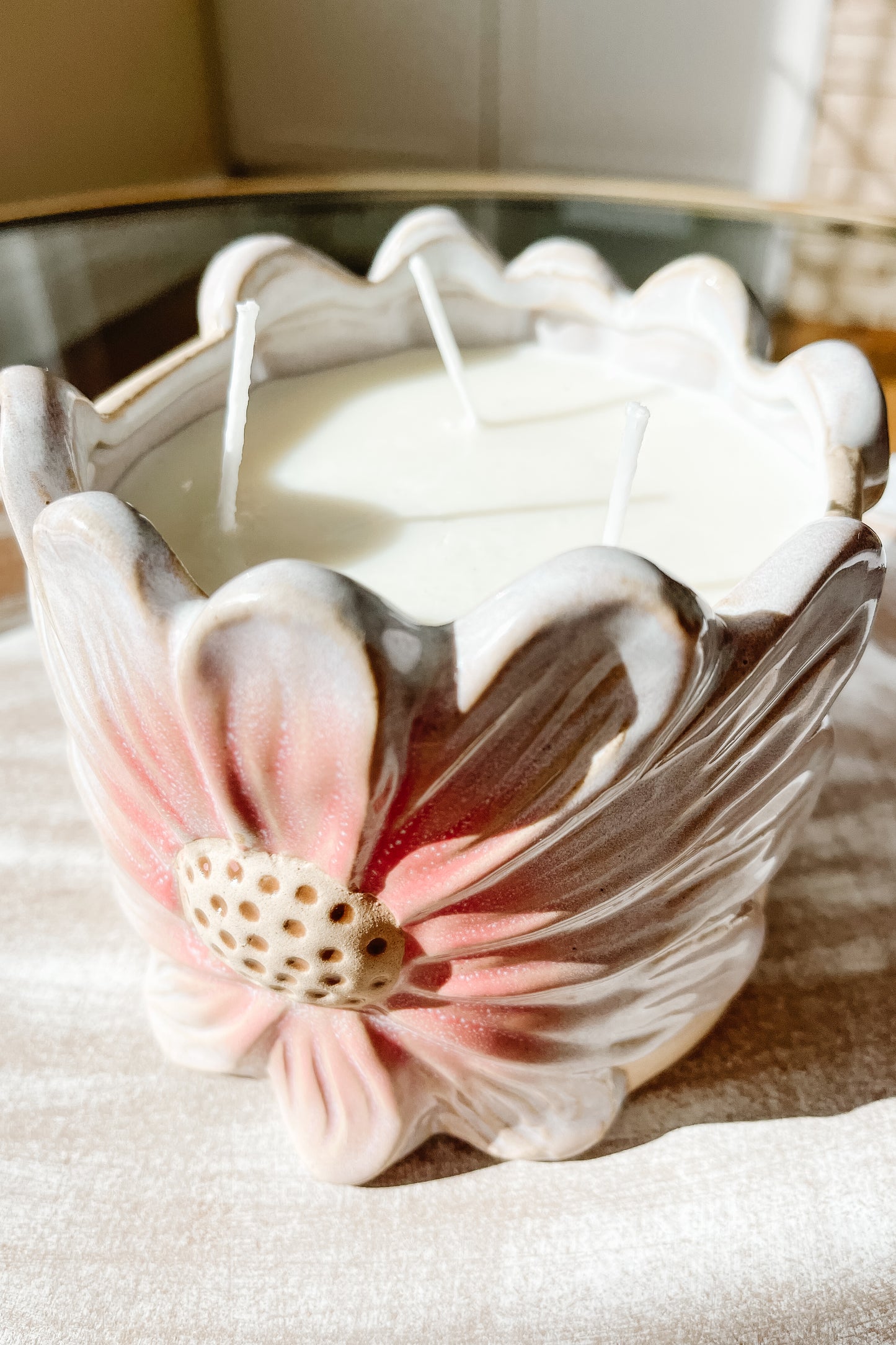 REFILL - Daisy Flower 3-Wick Candle - The Scented Market