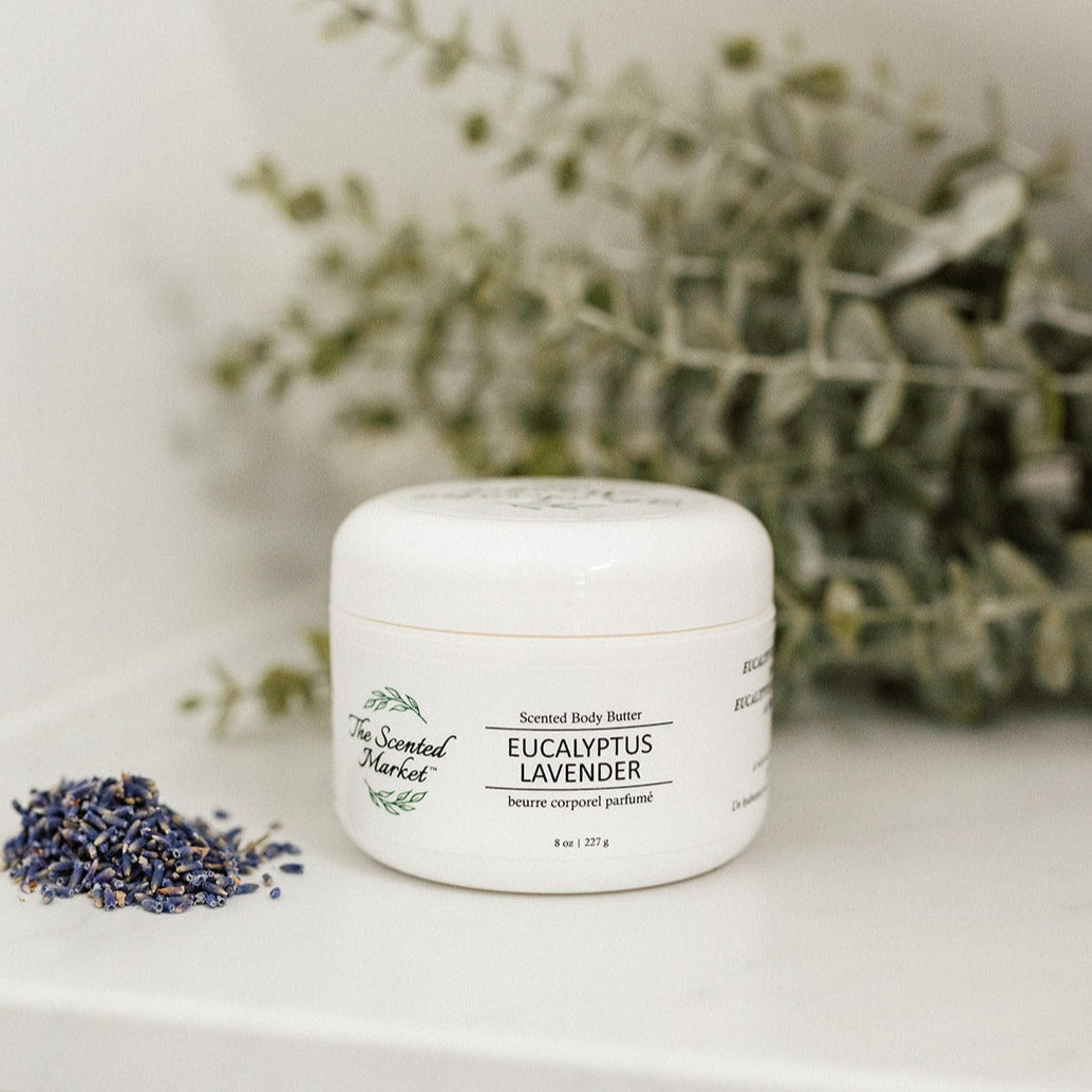 EUCALYPTUS LAVENDER Scented Body Butter - The Scented Market Lotion & Moisturizer