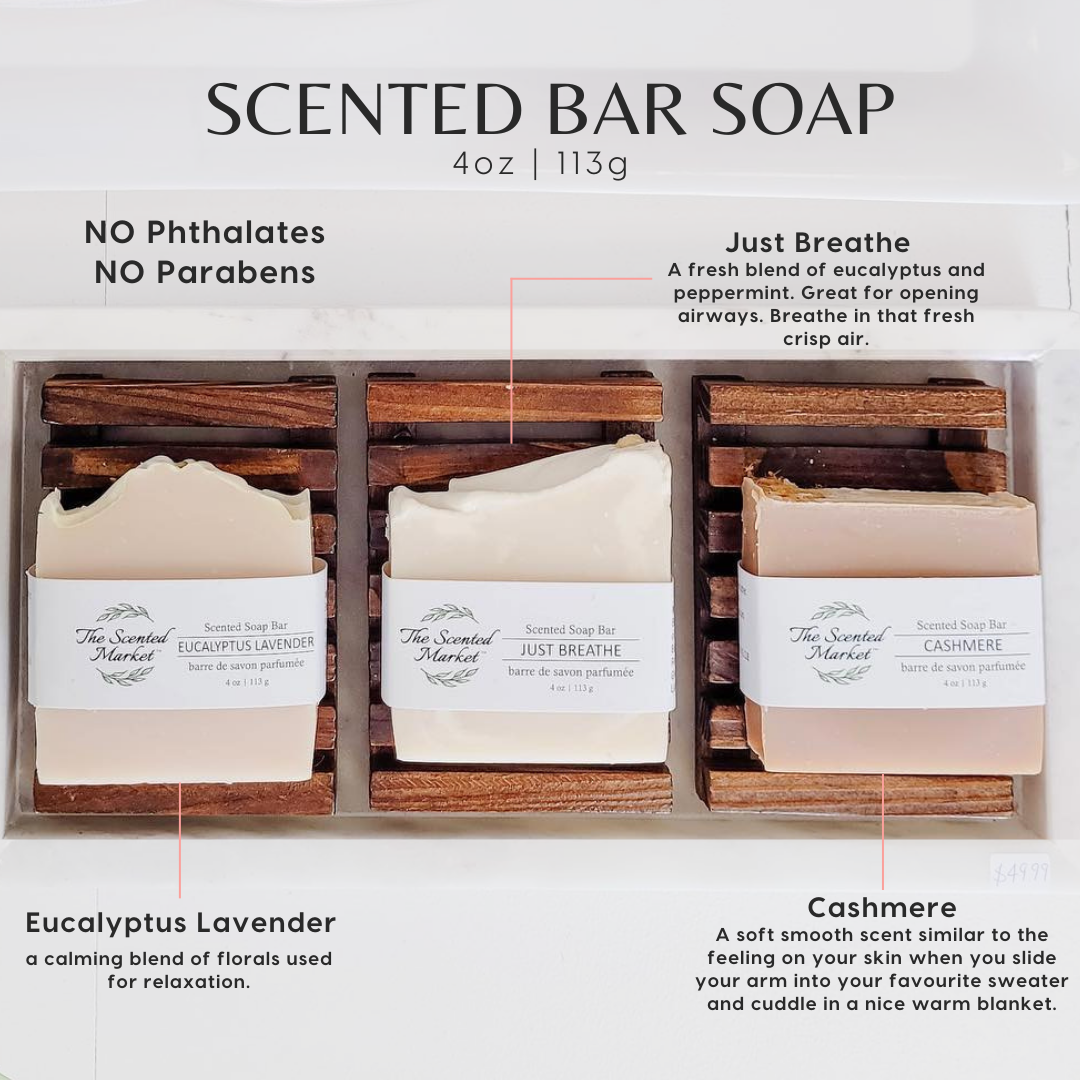 EUCALYPTUS LAVENDER - Scented Soap Bar - The Scented Market Bar Soap