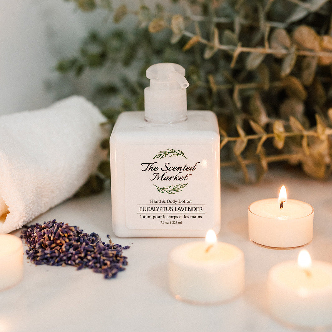 Eucalyptus Lavender Hand and Body Lotion – Calming and Hydrating - The Scented Market Lotion & Moisturizer
