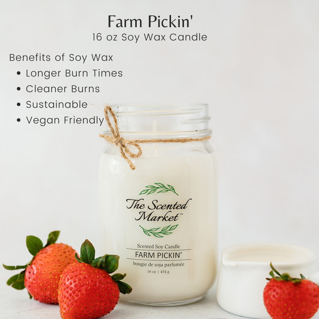 FARM PICKIN' Soy Wax Candle 16 oz