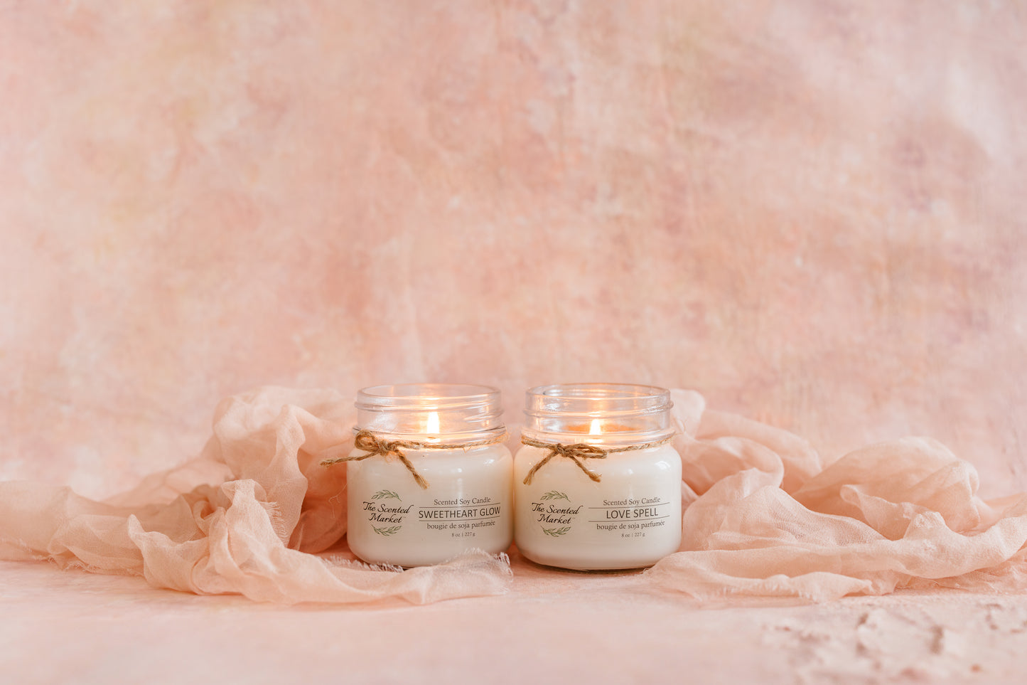 Glow Together Candle Gift Set – Sweetheart Glow & Love Spell - The Scented Market