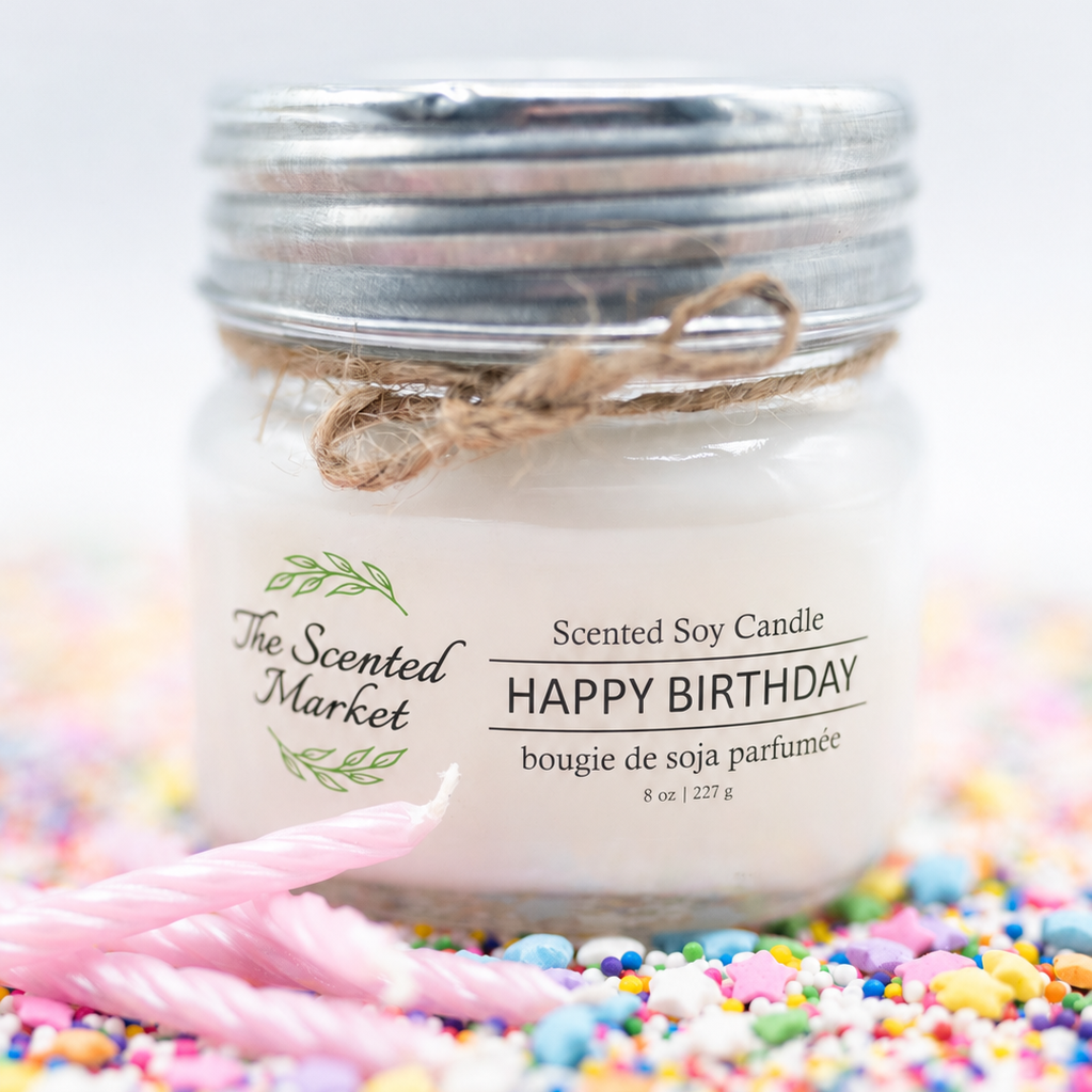 HAPPY BIRTHDAY Bougie en cire de soja 8 oz