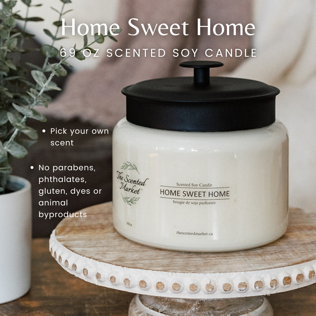 HOME SWEET HOME 4 Wick Candle - Pick Your Own Scent - The Scented Market Candles