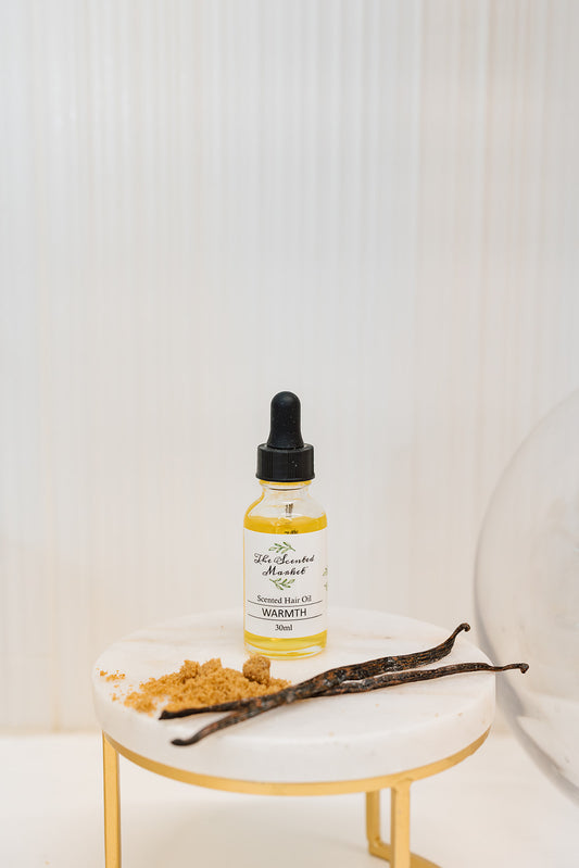 Hair Oil - WARMTH - The Scented Market  Hair Care