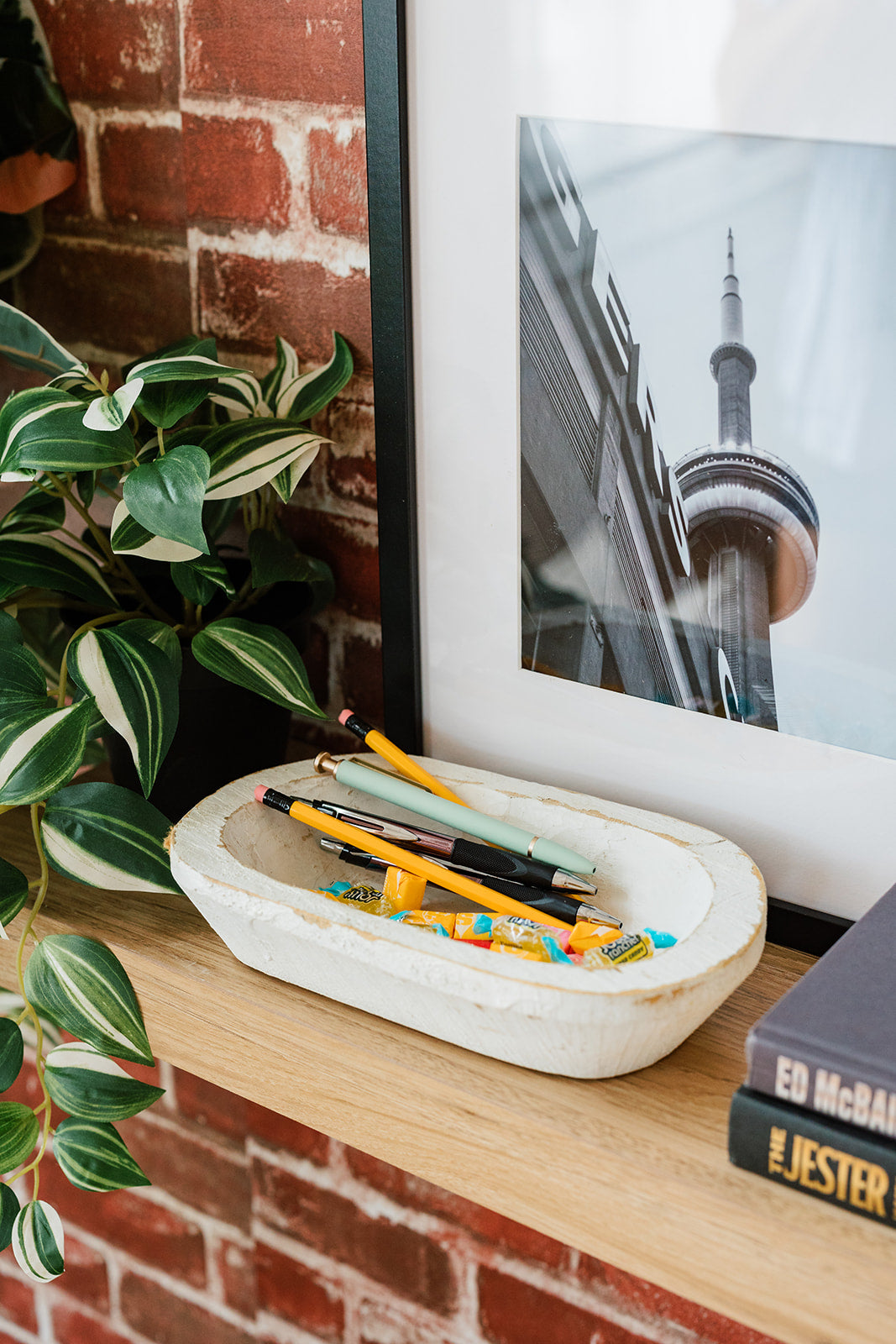 Bol à pâte décoratif en bois