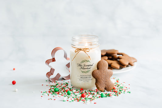 Bougie de cire de soja HOLIDAY JOY 16 oz