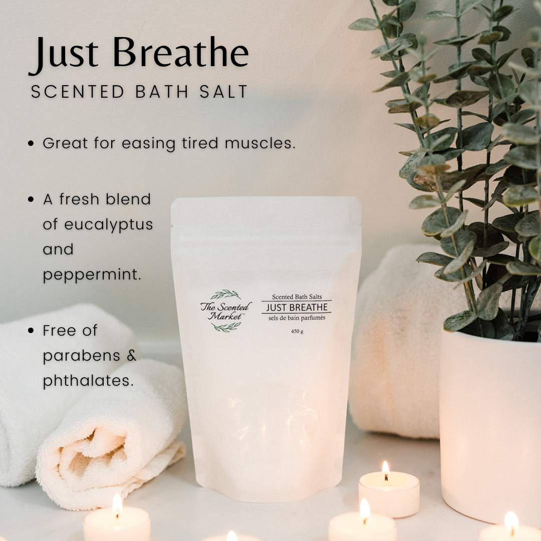 JUST BREATHE Bath Salt - The Scented Market Bath Additives