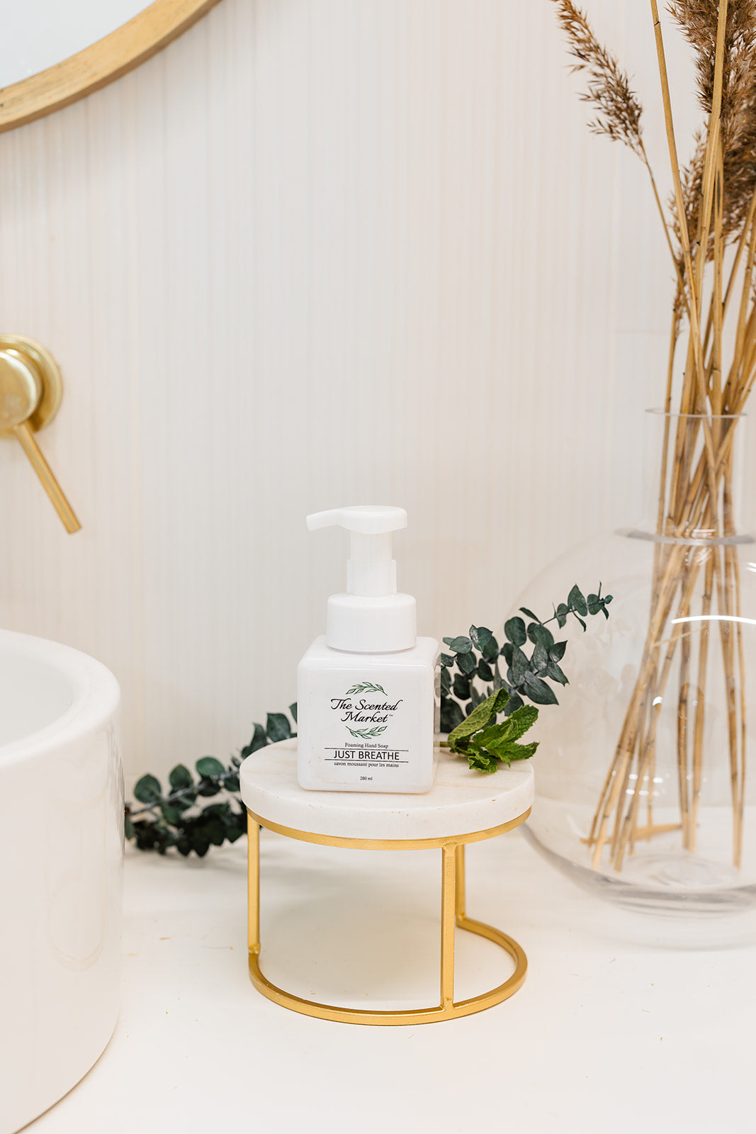JUST BREATHE Foaming Hand Soap – Refreshing & Uplifting Cleanser - The Scented Market Liquid Hand Soap