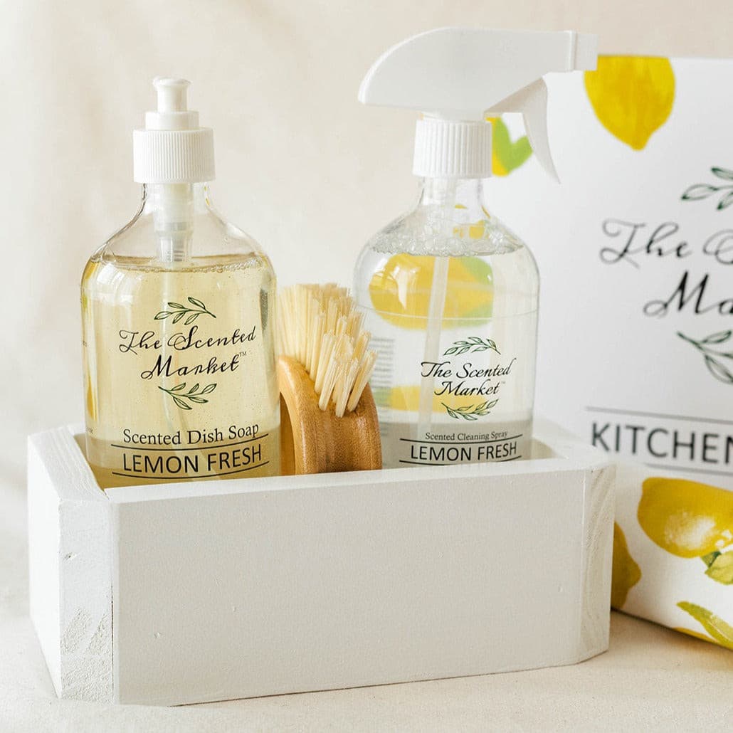 Kitchen Clean Box – Lemon Fresh Scent for a Sparkling, Fresh-Smelling Kitchen - The Scented Market Gift Giving