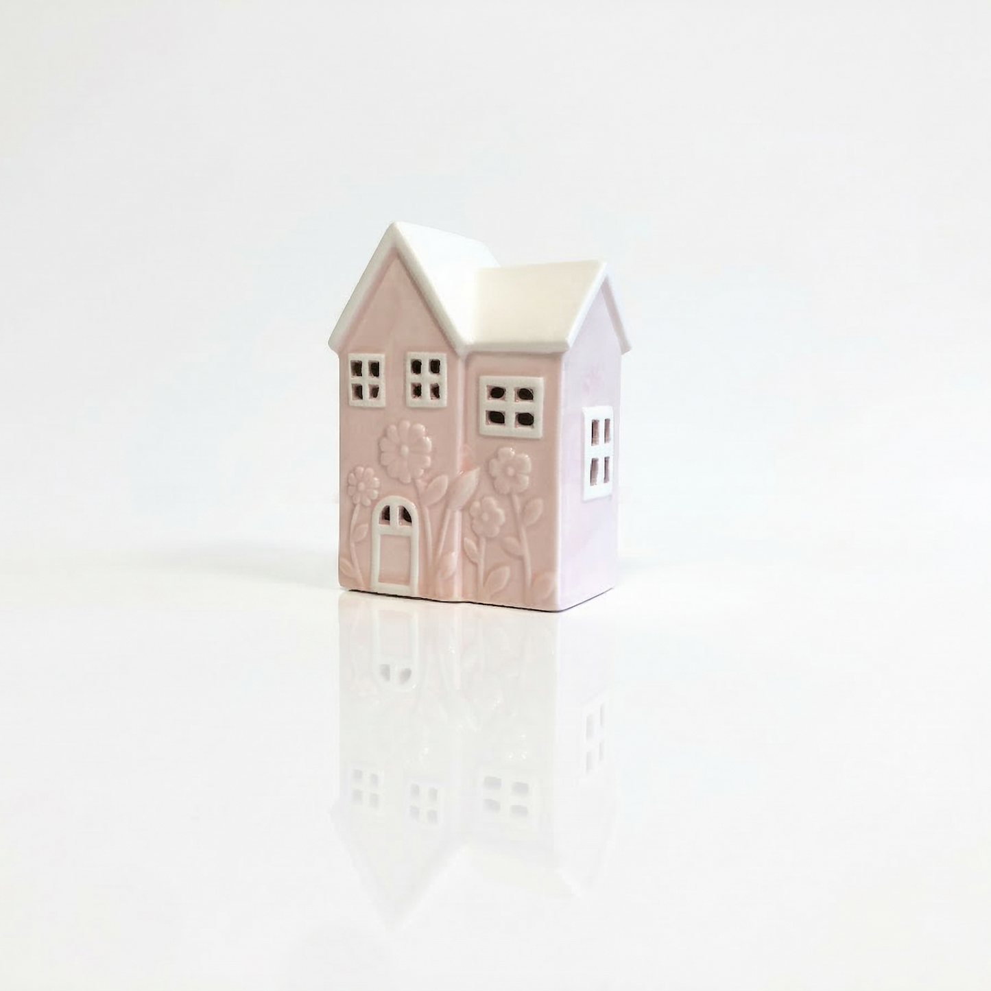 Ceramic LED House - Soft Pink
