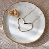 Necklace - Large Heart Silver