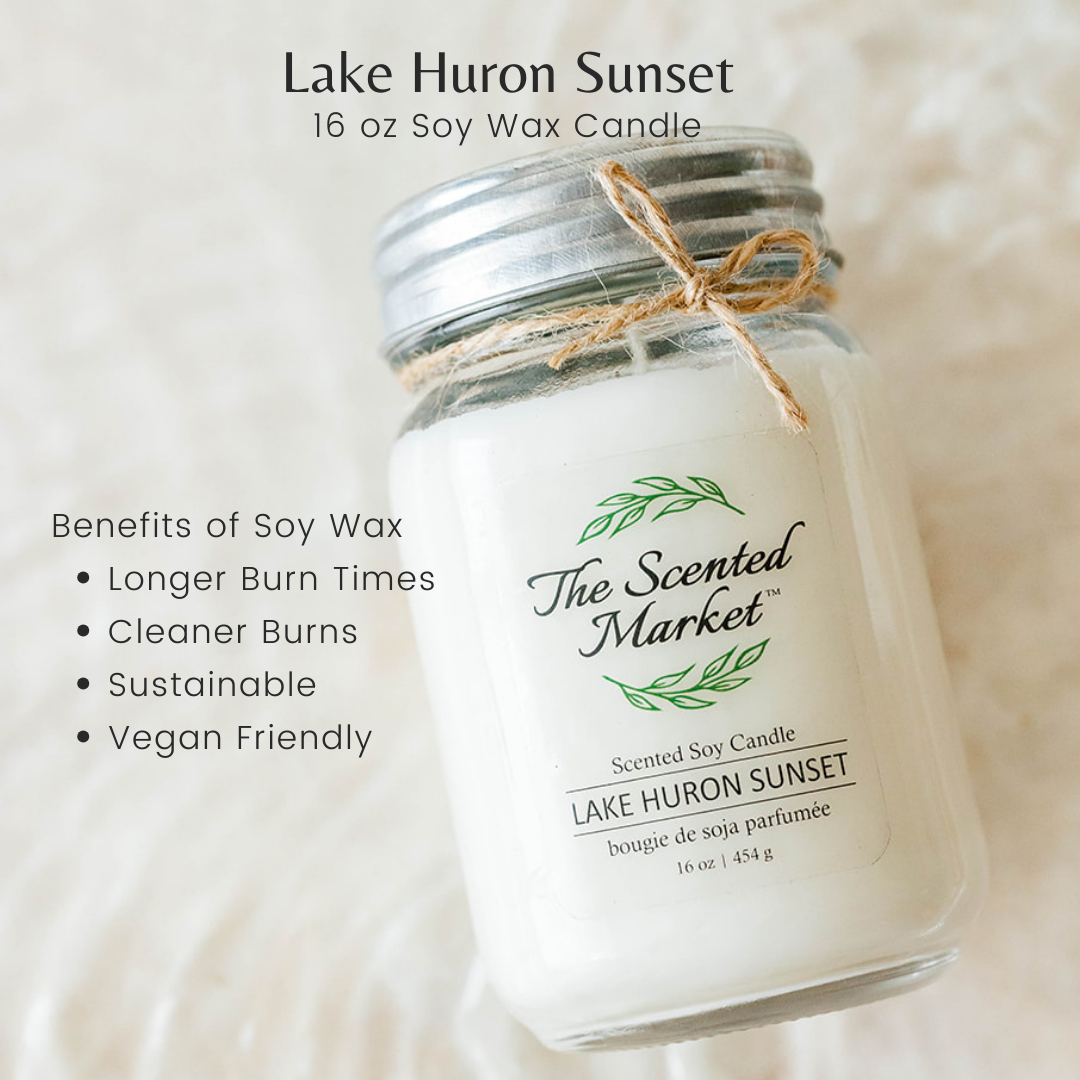 LAKE HURON SUNSET Soy Wax Candle 16 oz