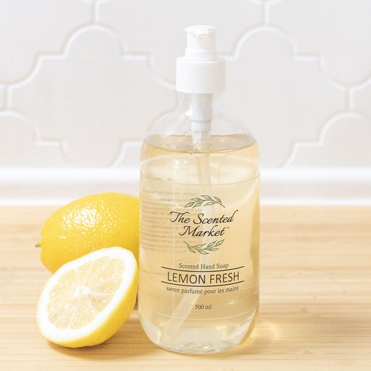 Lemon Fresh Scented Hand Soap – Gentle, Moisturizing, and Refreshing - The Scented Market  Liquid Hand Soap