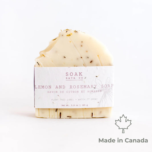 Lemon and Rosemary Soap Bar