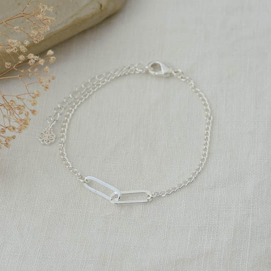 Linked Silver Bracelet