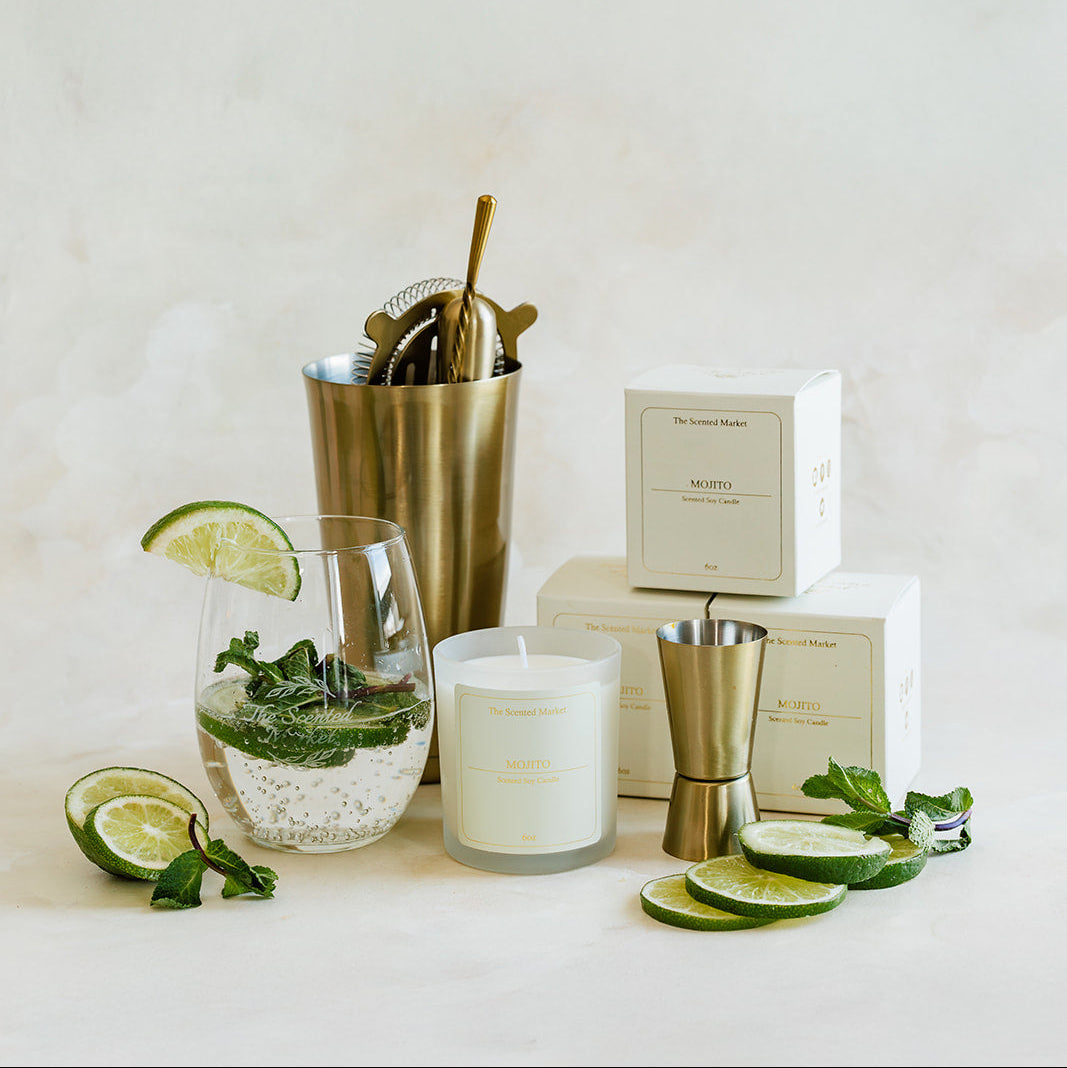 MOJITO Soy Wax Candle 6 oz - The Scented Market Candles