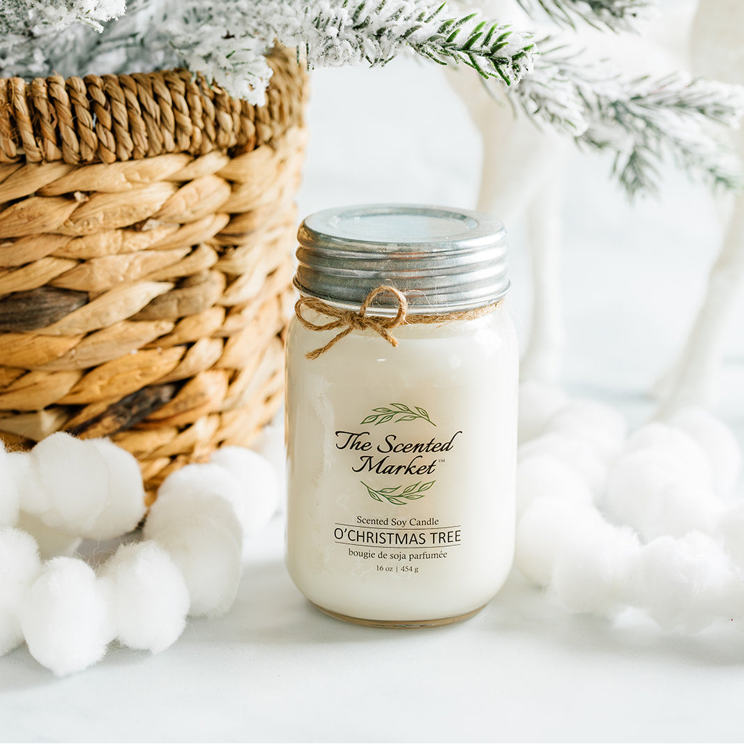 O'CHRISTMAS TREE Soy Wax Candle 16 oz - The Scented Market Candles