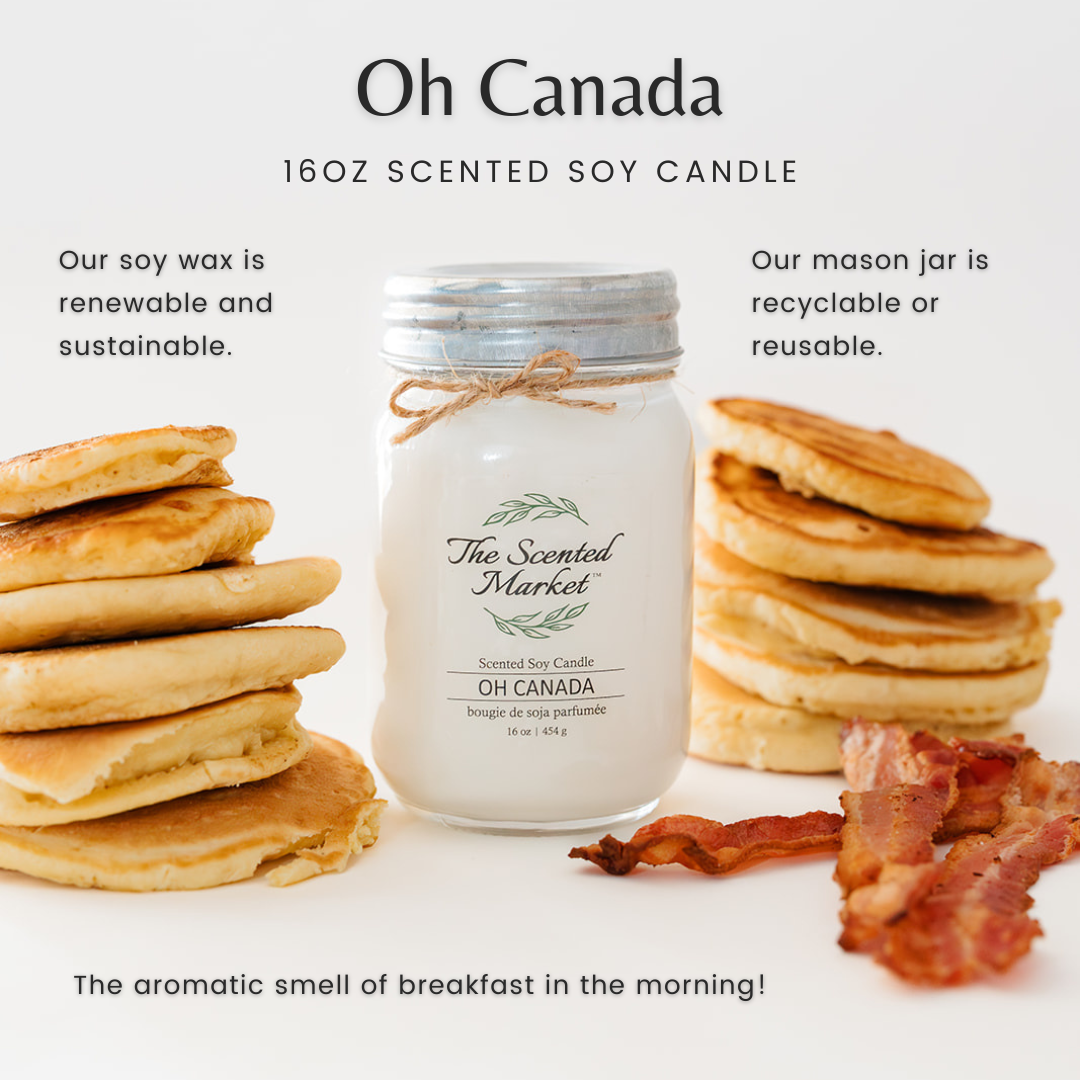 OH CANADA Soy Wax Candle 16 oz - The Scented Market Candles