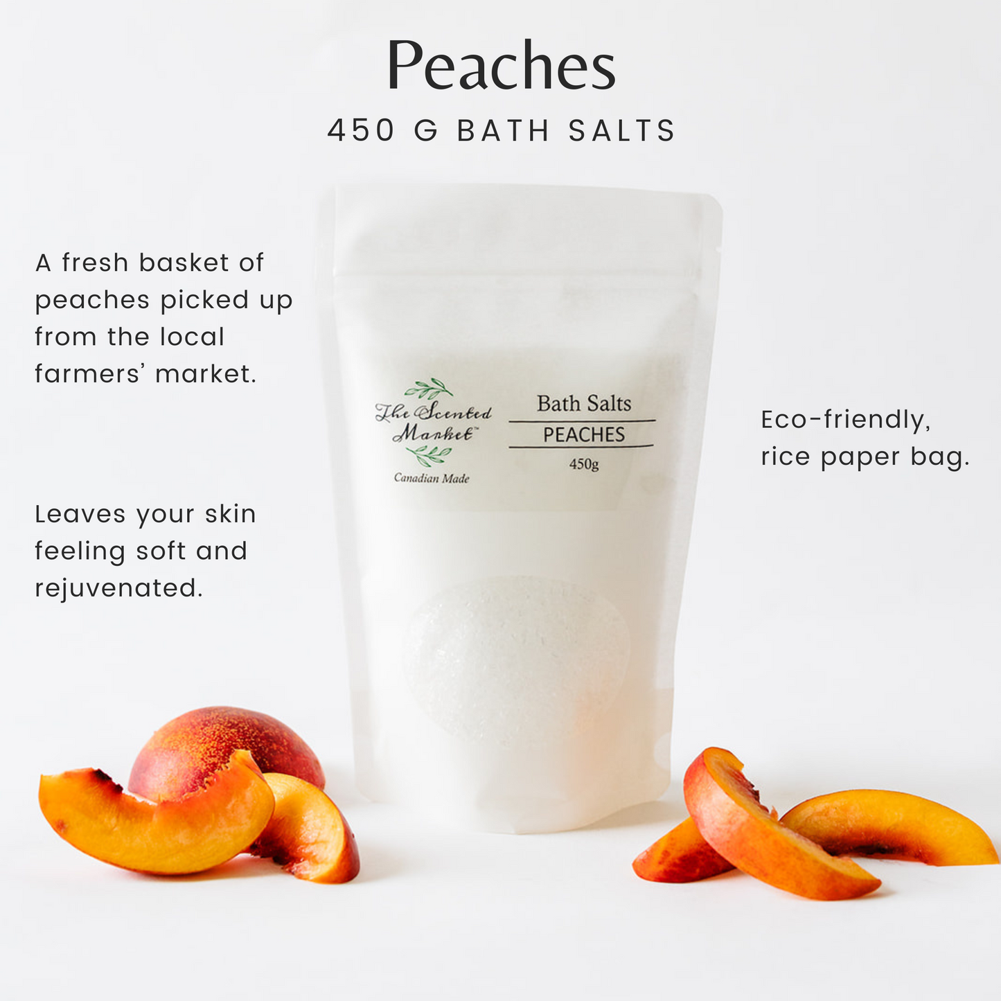 PEACHES Revitalizing Bath Salt - The Scented Market Bath Additives