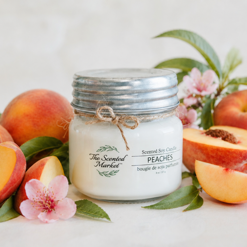 Bougie en cire de soja PEACHES 8 oz