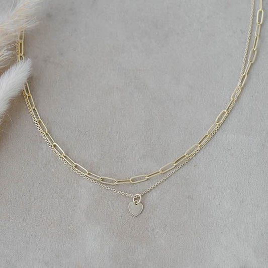 Necklace - Paper Clip Gold