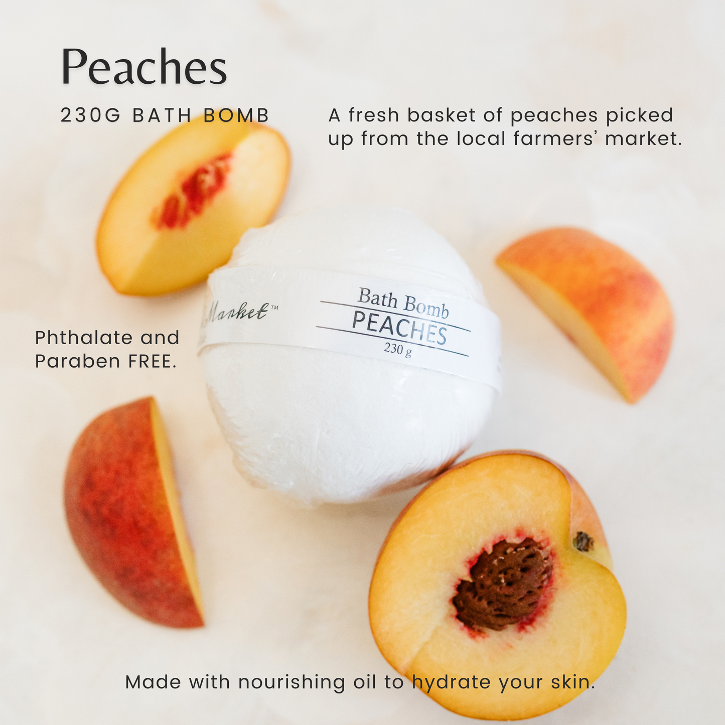 PEACHES Bath Bomb - The Scented Market