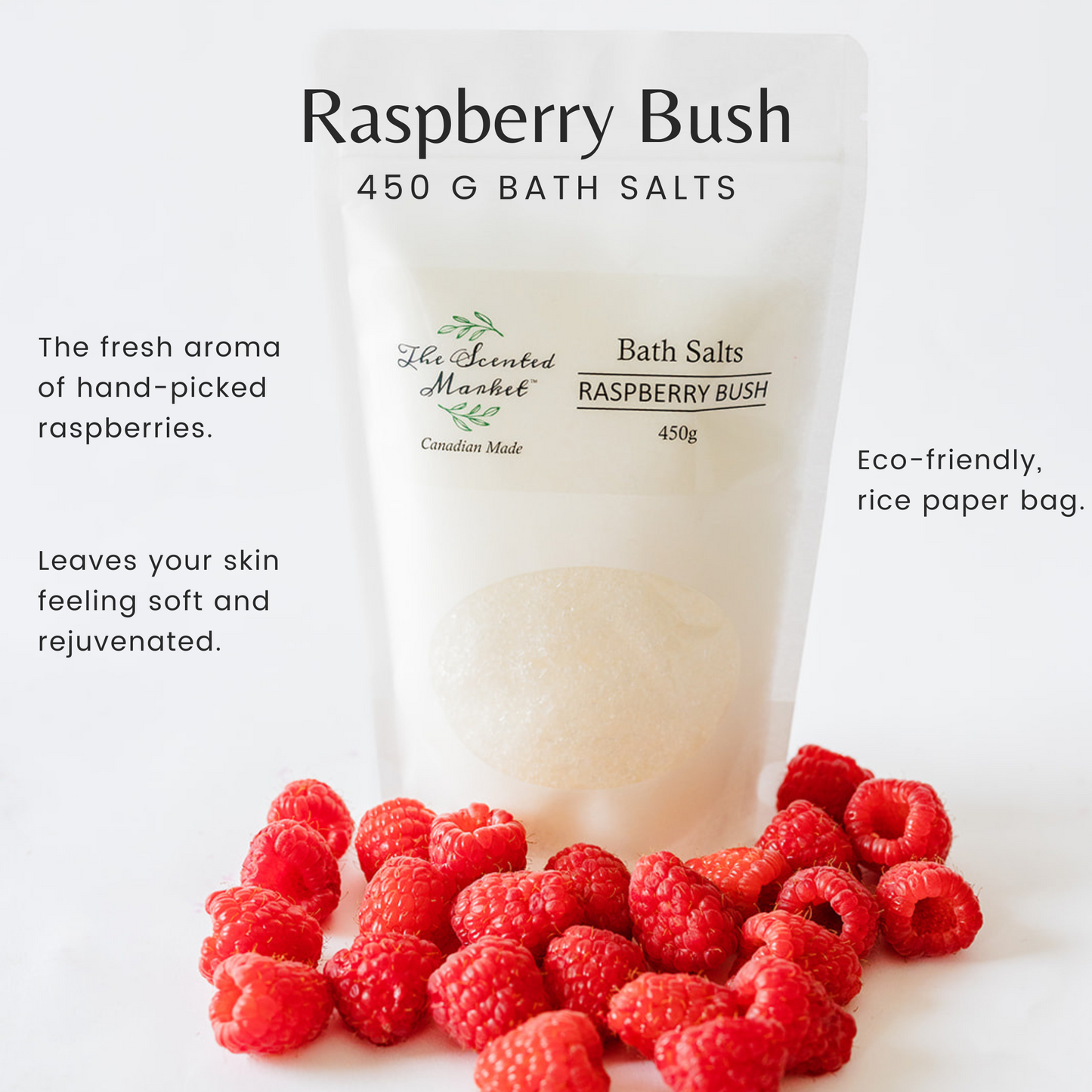 RASPBERRY BUSH Revitalizing Bath Salt - The Scented Market Bath Additives