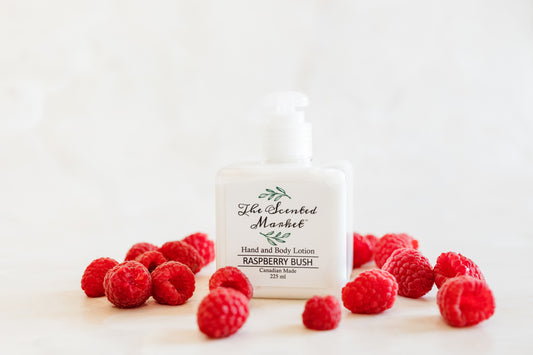 RASPBERRY Soothing BUSH Hand & Body Lotion - The Scented Market  Lotion & Moisturizer